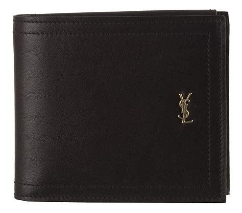 Saint Laurent Men's YSL Leather Bifold Wallet 